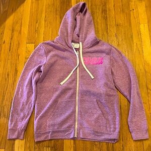 Starbucks reserve purple fueled by espresso zip up jacket size large